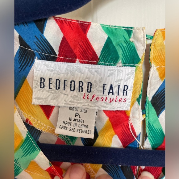 Bedford Fair vintage silk blouse bundle Large - Picture 5 of 9